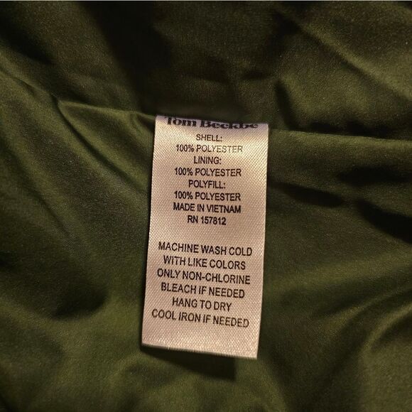 TOM BECKBE New Braddock Quilted Jacket Green - Size Large - Picture 10 of 10